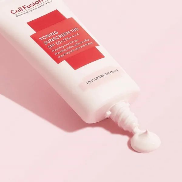 Hình ảnh thực tế kem chống nắng Cell Fusion C Toning