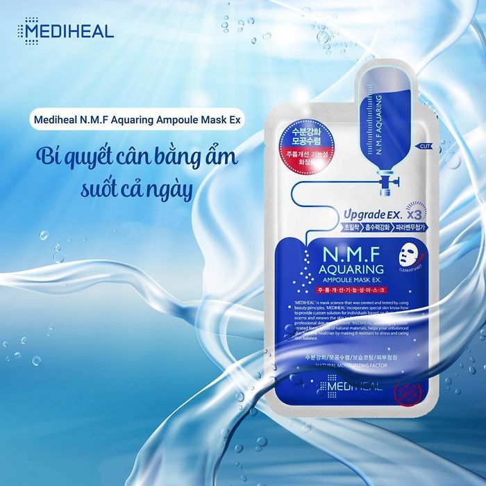 Hình ảnh mặt nạ Mediheal N.M.F Aquaring Ampoule Mask Ex