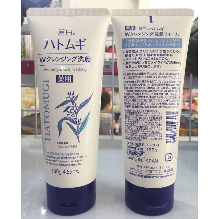 Hình ảnh chi tiết Sữa rửa mặt Hatomugi Naturie - kết cấu dạng kem mịn