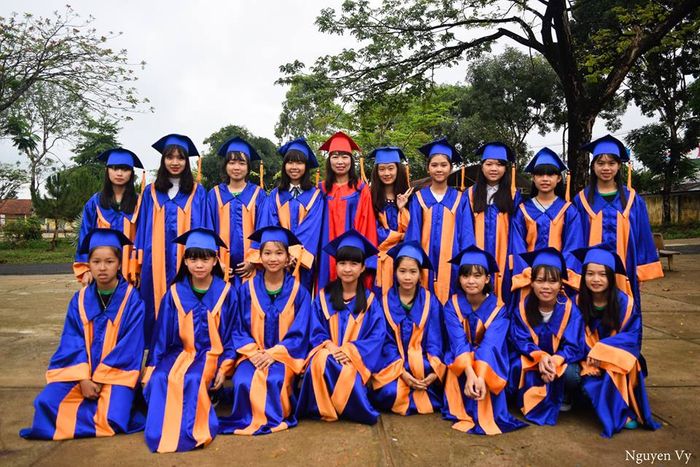 Khuôn viên xanh mát Trường THCS Phan Bội Châu