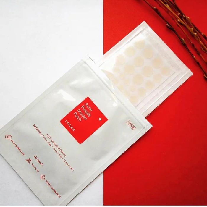 Hình ảnh thực tế miếng dán mụn Cosrx Master Patch với 3 kích cỡ đa năng