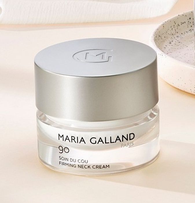 Hình ảnh chính hãng kem săn chắc vùng cổ Maria Galland Soin Du Cou Firming Neck Cream 90 - Tinh hoa dưỡng da từ Pháp