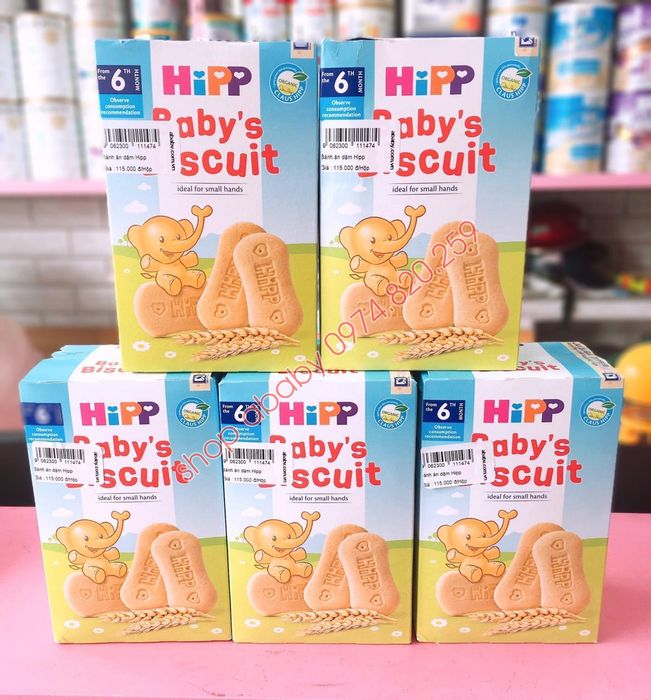 Bánh ăn dặm Hipp - Sản phẩm vàng cho bé yêu