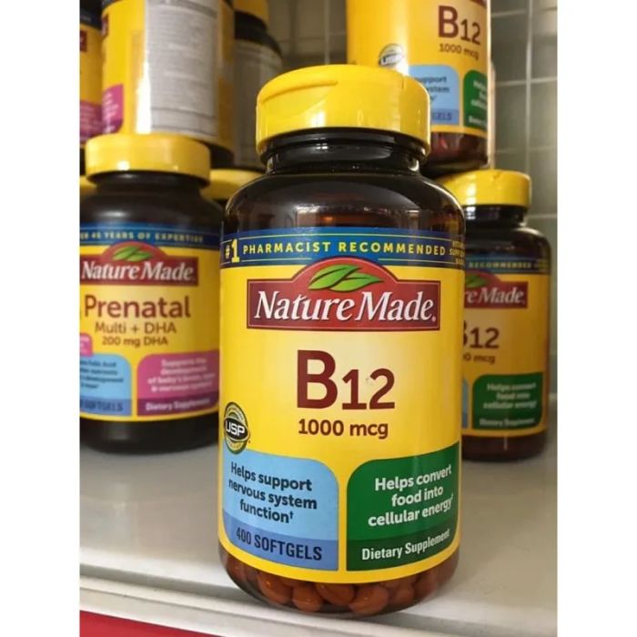 Hình ảnh chân thực Nature Made Vitamin B12 - thiết kế tinh tế