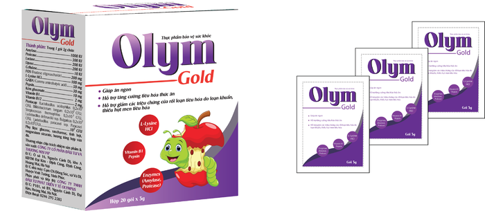 Hình ảnh bao bì Olym Gold chính hãng - Người bạn đường ruột khỏe mạnh