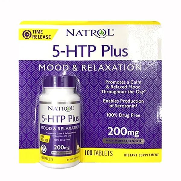 Hình ảnh chi tiết viên uống Natrol 5-HTP Plus 200mg - phiên bản nâng cấp