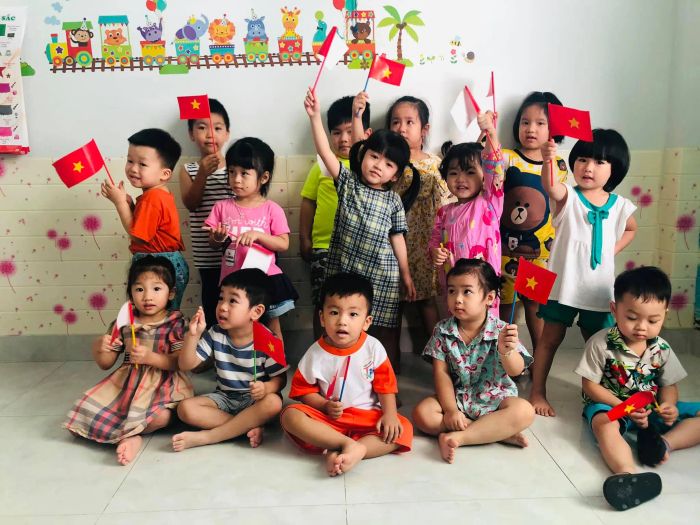 Hình ảnh không gian học tập đầy màu sắc tại Mầm non Happy