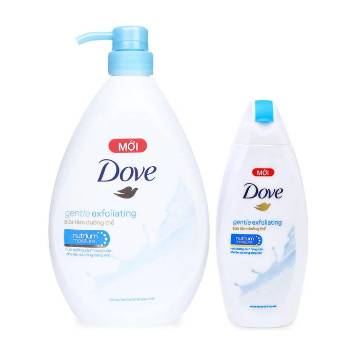 Sữa Tắm Dưỡng Thể Tẩy Tế Bào Chết Dove Gentle Exfoliating Nutrium Moisture - Hình ảnh 1