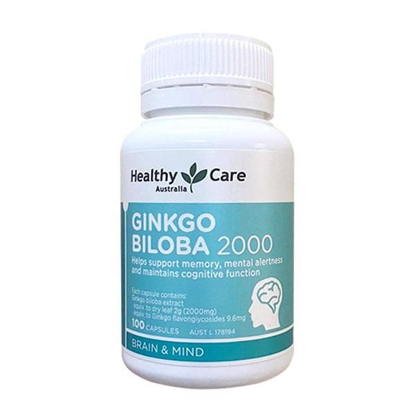 Hình ảnh Healthy Care Ginkgo Biloba 2000mg - Thiết kế tinh tế từ Úc