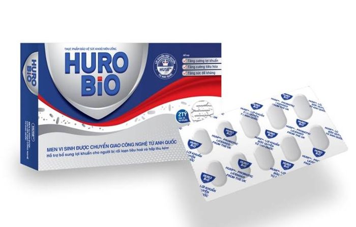 Hình ảnh thực tế viên uống Huro Bio - Thiết kế sang trọng, tiện dụng