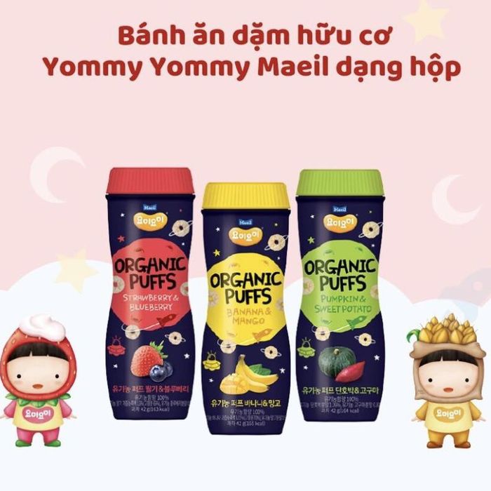 Bánh ăn dặm Organic Yommy Yommy - Hình ảnh sản phẩm chính hãng
