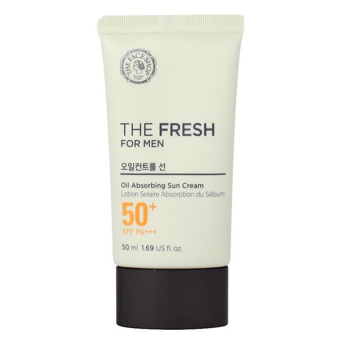Bộ ảnh chi tiết kem chống nắng The Face Shop For Men Oil Absorbing Sun Cream