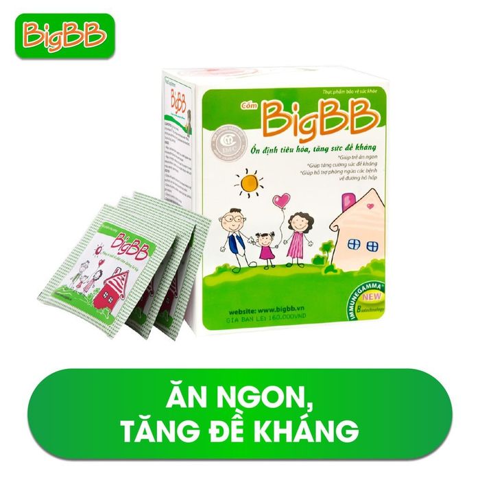Hình ảnh thực tế cốm BigBB - Giải pháp vàng cho trẻ biếng ăn