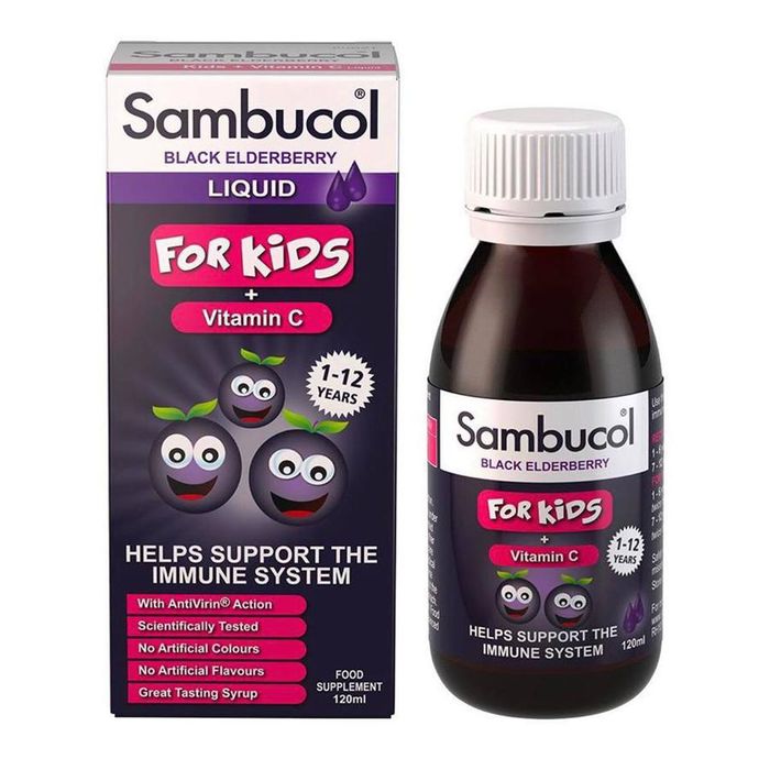 Siro Sambucol For Kids - Hình ảnh minh họa số 1 về sản phẩm vàng tăng đề kháng