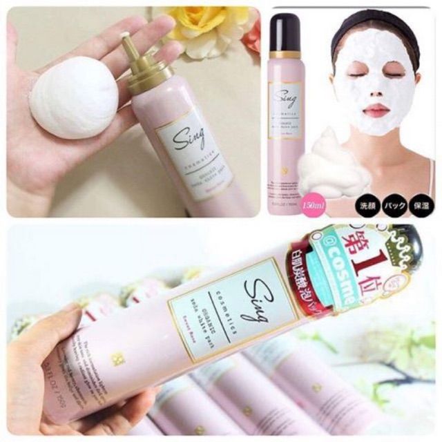 Hình ảnh mặt nạ sủi bọt thải độc Sing Cosmetics Organic Soda White Pack - ảnh 2
