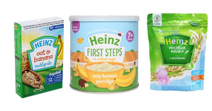 Hình ảnh bột ăn dặm Heinz chính hãng