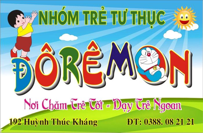 Hình ảnh không gian vui chơi sáng tạo tại Nhóm trẻ Đôrêmon