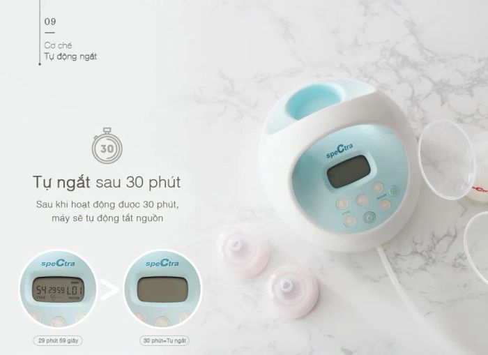 Góc nhìn cận cảnh máy hút sữa Spectra S1 Plus - công nghệ vượt trội