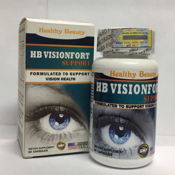 Hình ảnh viên uống HB Visionfort - Giải pháp chăm sóc mắt từ Mỹ