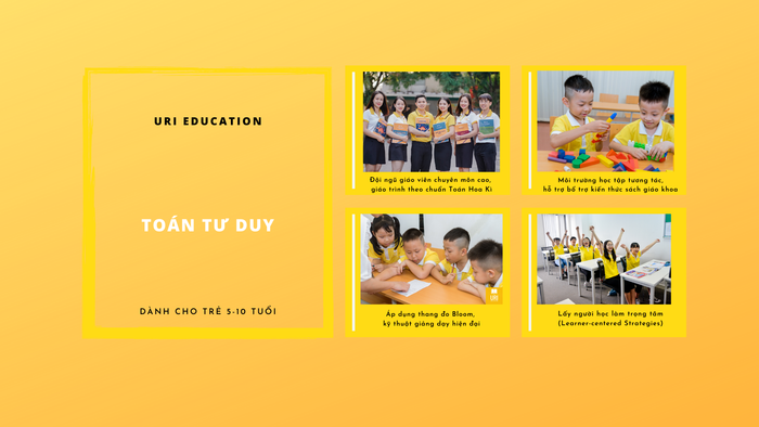 Hình ảnh lớp học Toán tư duy tại Trung tâm URI