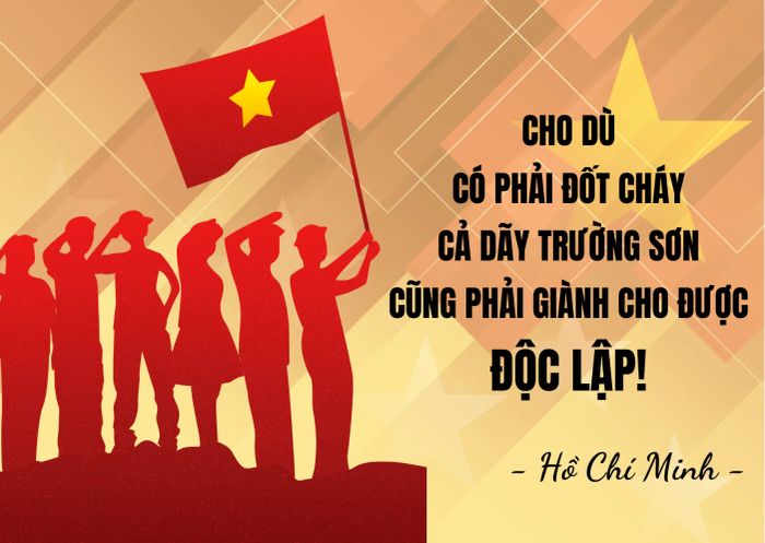 Hình ảnh minh họa: Cờ đỏ sao vàng tung bay trong nắng sớm