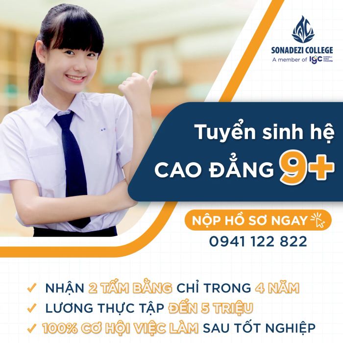 Khu giảng đường hiện đại tại Cao đẳng Công nghệ và Quản trị Sonadezi