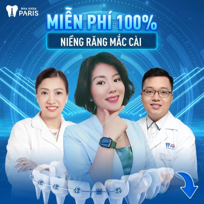 Hình ảnh quy trình niềng răng chuẩn Pháp tại Nha Khoa Paris