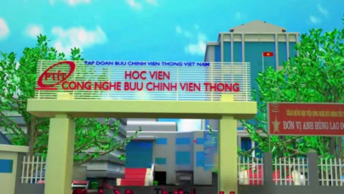 Khuôn viên hiện đại Học viện Công nghệ Bưu chính Viễn thông