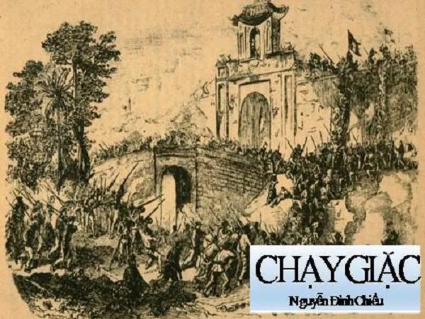 Tranh minh họa chân dung Nguyễn Đình Chiểu (Nguồn: internet)