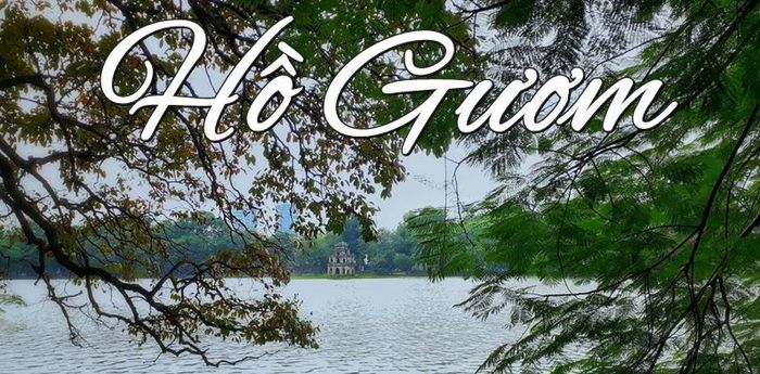 Hình ảnh Hồ Gươm lấp lánh trong nắng chiều (Nguồn: internet)