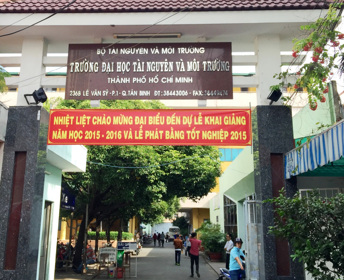 Hình ảnh khuôn viên hiện đại Đại học Tài Nguyên và Môi trường TP.HCM
