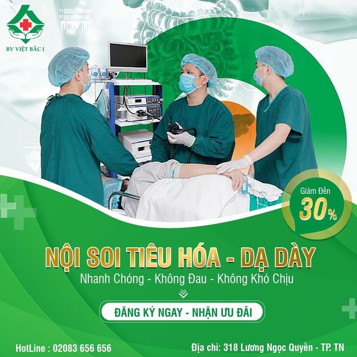 Hình ảnh Bệnh Viện Việt Bắc 1 Thái Nguyên - Phòng nội soi tiêu chuẩn quốc tế