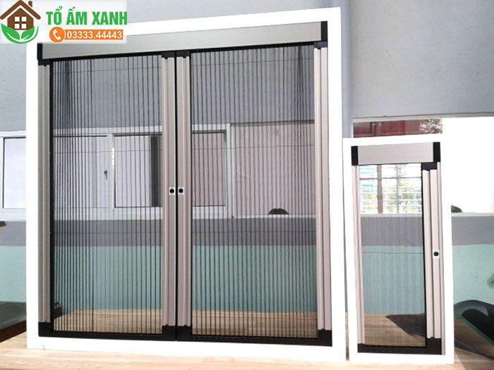 Hình ảnh minh họa sản phẩm cửa lưới chống muỗi của Công ty TNHH Tổ Ấm Xanh