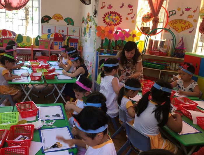 Ngày đầu tiên đi học đáng nhớ tại Trường Mầm Non Phường Bình Định (Ảnh 1)