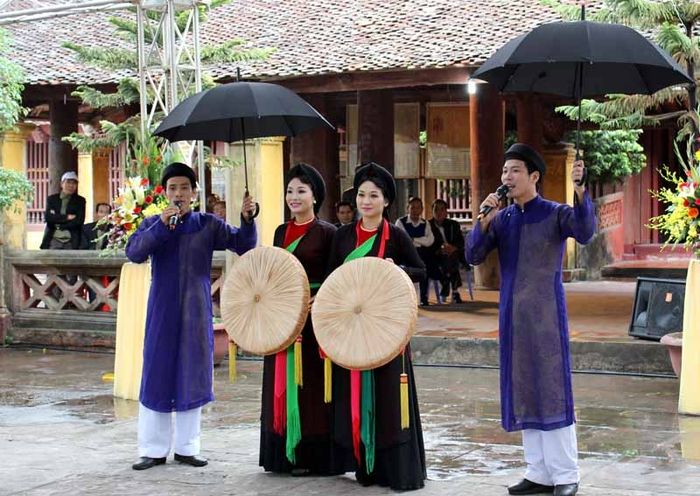 Hình ảnh minh họa: Không gian văn hóa Quan họ truyền thống (Nguồn: Internet)