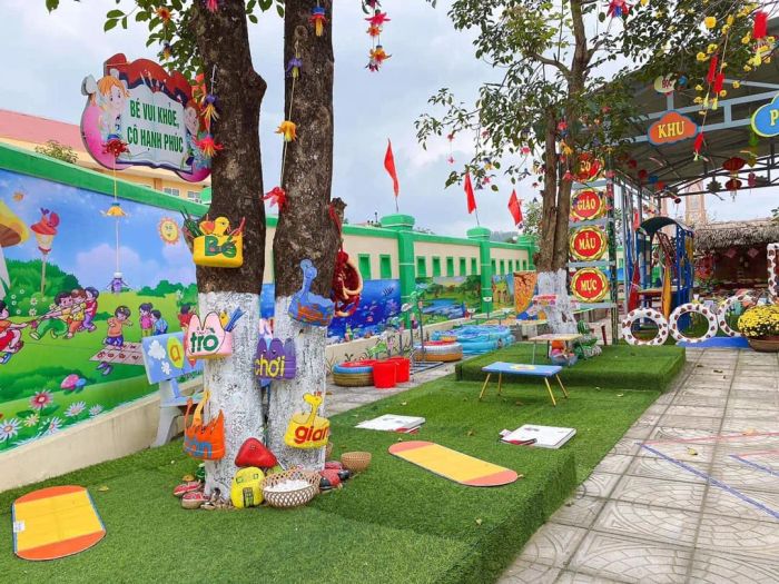 Không gian học tập tràn đầy năng lượng tại Trường Mầm non Phúc Trạch