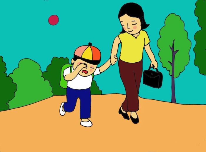 Khoảnh khắc xúc động ngày đầu tiên đi học (Nguồn ảnh: internet)