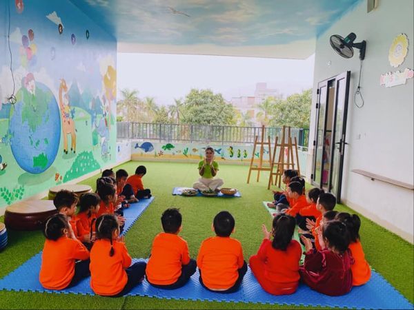 Khu vui chơi sáng tạo tại Trường mầm non Kids' Smile