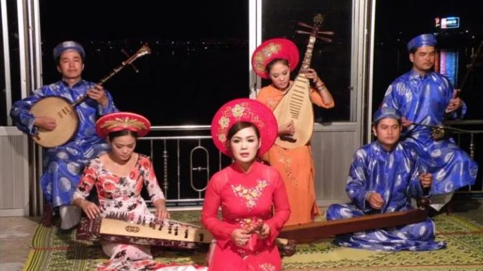 Hình ảnh minh họa sống động về nghệ thuật ca Huế (Nguồn: Internet)