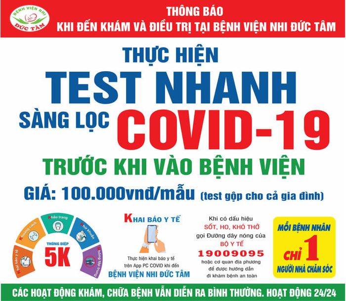 Hình ảnh 2 - Bệnh viện Nhi Đức Tâm - Cơ sở vật chất hiện đại đạt chuẩn