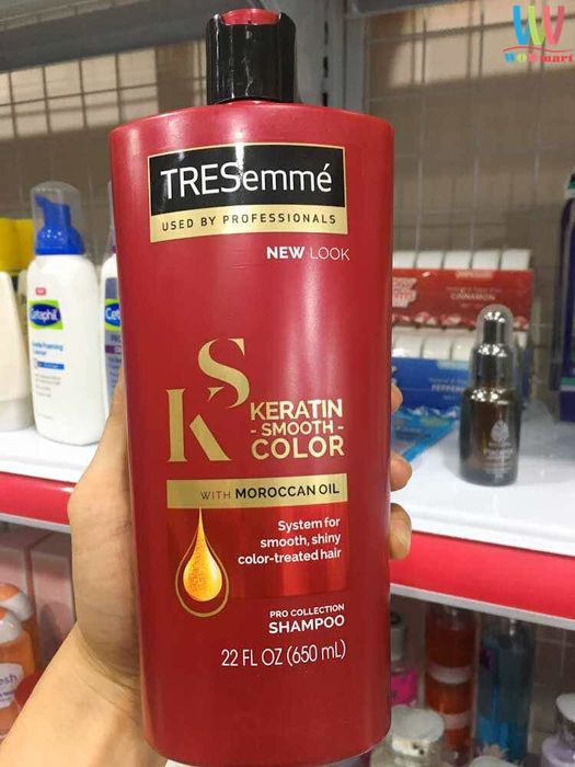 Hình ảnh thực tế: Dầu gội TRESemmé Keratin Smooth Color với tinh dầu Maroc