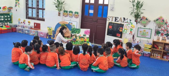 Trường Mầm non Kiến Quốc - Không gian học tập đầu đời: Nơi mỗi góc nhỏ đều là cơ hội khám phá thế giới qua những trò chơi sáng tạo và bài học bổ ích.