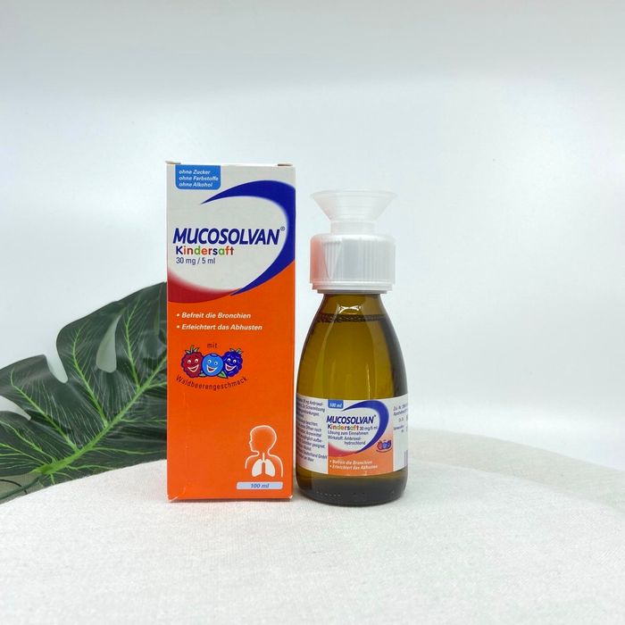 Hình ảnh chai Siro Mucosolvan chính hãng từ Đức