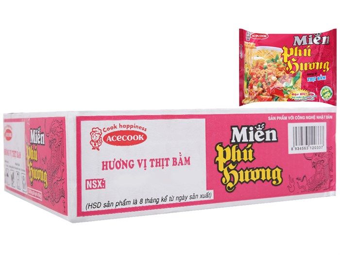 Hình ảnh bắt mắt của miến Phú Hương vị thịt bằm