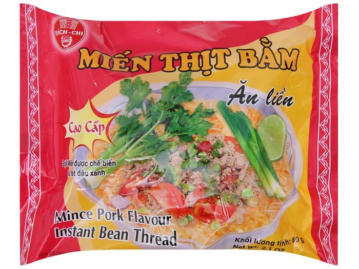 Hình ảnh chân thực miến Bích Chi vị thịt bằm