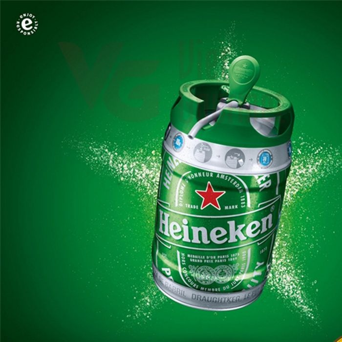 Ảnh chân thực về Bia bom Heineken - Biểu tượng vàng trong làng bia cao cấp thế giới