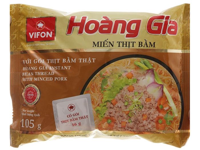 Ảnh chân thực miến Vifon Hoàng Gia vị thịt bằm
