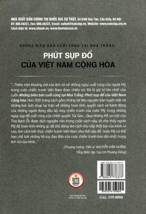 Những biên bản cuối cùng tại Nhà Trắng: Phút sụp đổ của Việt Nam Cộng hòa hình ảnh 2