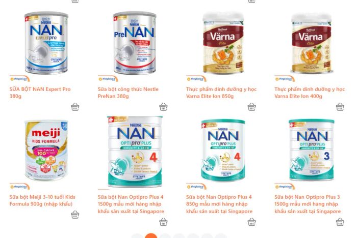 Không gian mua sắm hiện đại tại Thế Giới Sữa