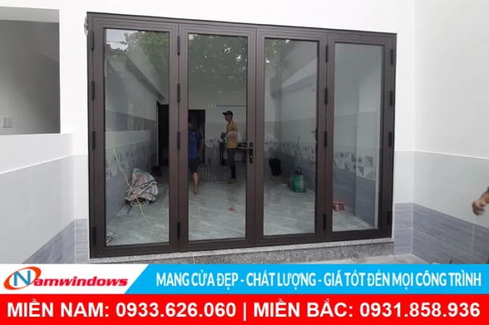 Thư viện hình ảnh công trình cửa nhôm kính Anh Thủy đã thi công - Ảnh 3